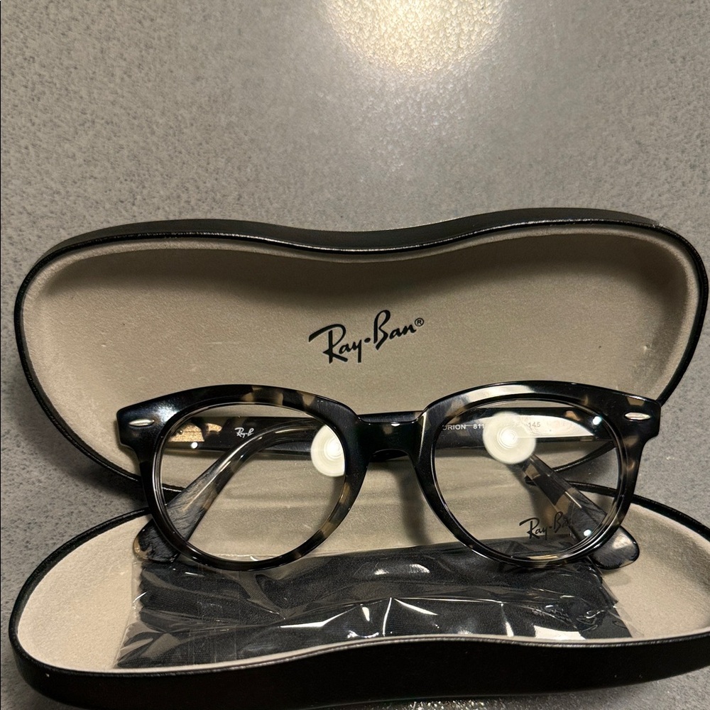 Ray-Ban Tortoise Shell Glasses with Case Orion